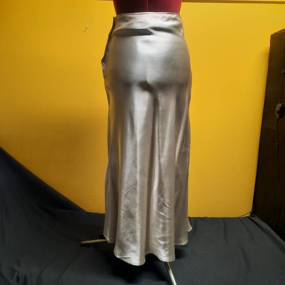 Vintage R'Co Champagne Shimmer tie waist wrap crop top with skirt  SM - Picture 5 of 9